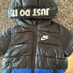 Blacks and blue  Nike 3t coat